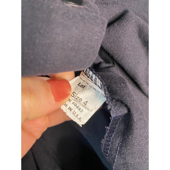 50s VINTAGE Highwaisted Black Circle Skirt - Picture 5 of 9